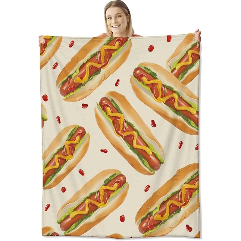 Hot dog pattern fleece blanket - suitable for use on sofas, beds, camping and traveling - machine washable - for hot dog lovers 75x90cm
Hot dog pattern fleece blanket - suitable for use on sofas, beds, camping and traveling - machine washable - for hot dog lovers 75x90cm