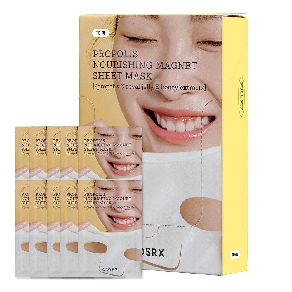 COSRX Full Fit Propolis Nourishing Magnet Sheet Mask 10 Sheets
COSRX Full Fit Propolis Nourishing Magnet Sheet Mask 10 Sheets