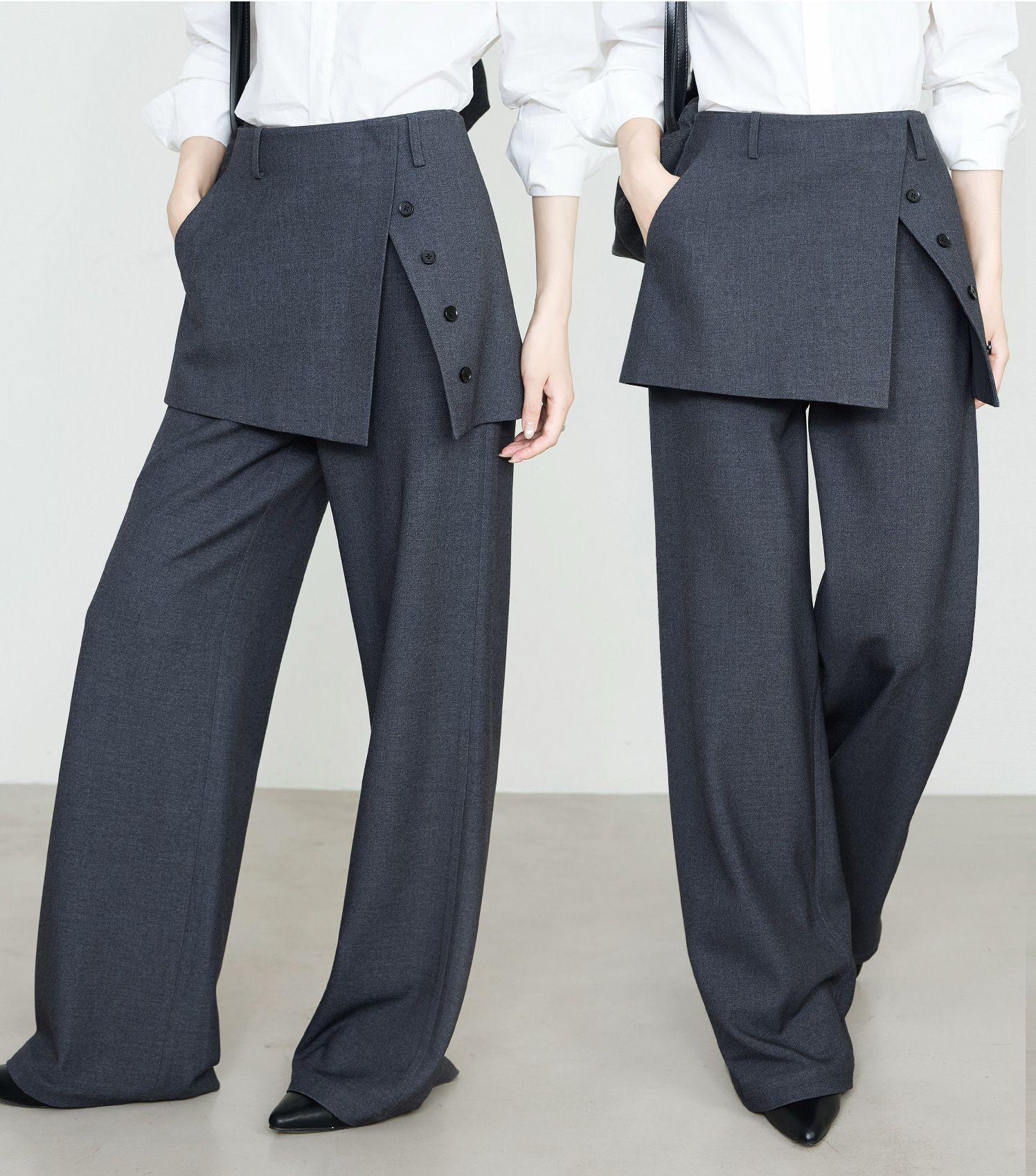 Stylish Women s Grey Cupro-Linen Skirt Pants - Spring/Summer Wide-Leg Suit with Butt Coverage 28/XL сірий колір
Stylish Women s Grey Cupro-Linen Skirt Pants - Spring/Summer Wide-Leg Suit with Butt Coverage 28/XL сірий колір
