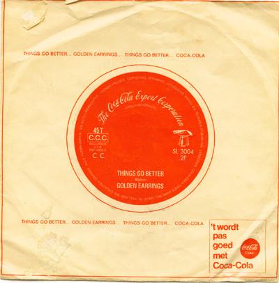 7inch Record GOLDEN EARRING - Things Go Better SL3004 Coca-Cola 1966 Netherland Rock Used
7inch Record GOLDEN EARRING - Things Go Better SL3004 Coca-Cola 1966 Netherland Rock Used