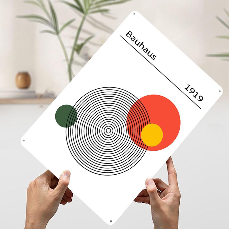 Bauhaus 1919 Abstract Geometric Art Metal Poster Customized Wall Art Retro Vintage Tinplate Signs for Room Decoration Gaming 20x30cm(7.8x11.8inch)
Bauhaus 1919 Abstract Geometric Art Metal Poster Customized Wall Art Retro Vintage Tinplate Signs for Room Decoration Gaming 20x30cm(7.8x11.8inch)