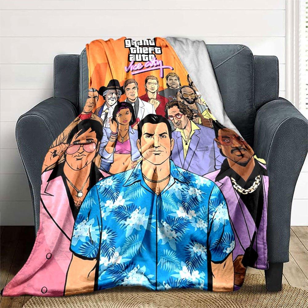 1pc Grand Theft Auto Soft Flannel Blanket with Designer Print - A cozy blanket for all seasons, perfect for the couch, bed, officeB48 80cmx120cm(31inx47in)
1pc Grand Theft Auto Soft Flannel Blanket with Designer Print - A cozy blanket for all seasons, perfect for the couch, bed, officeB48 80cmx120cm(31inx47in)