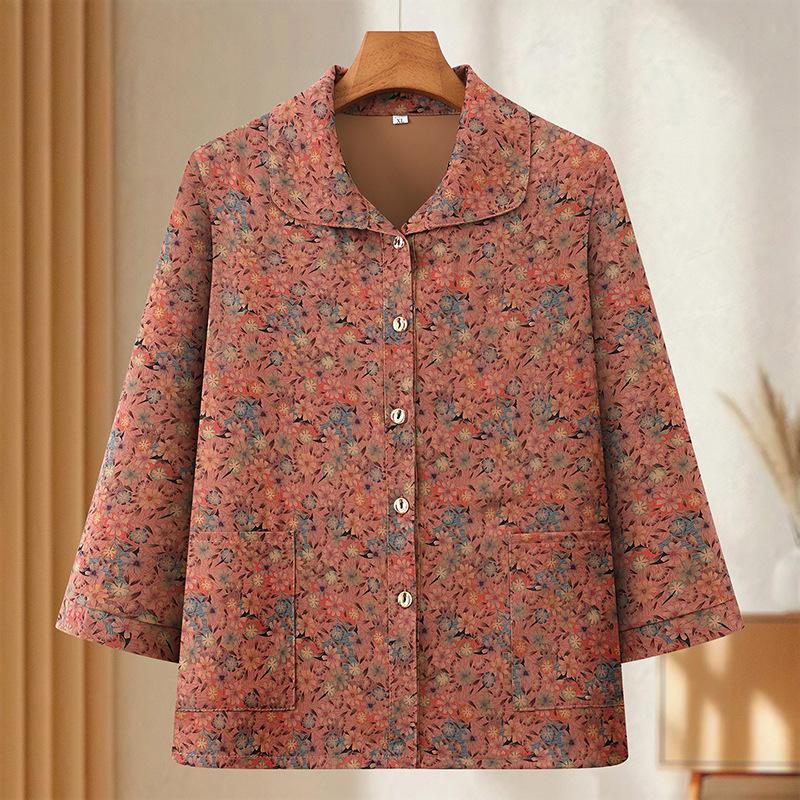 Floral Print Lapel Cardigan for Elderly Women - Summer Top for Moms and Grandmas 3XL - 125-135 lbs червоний
Floral Print Lapel Cardigan for Elderly Women - Summer Top for Moms and Grandmas 3XL - 125-135 lbs червоний