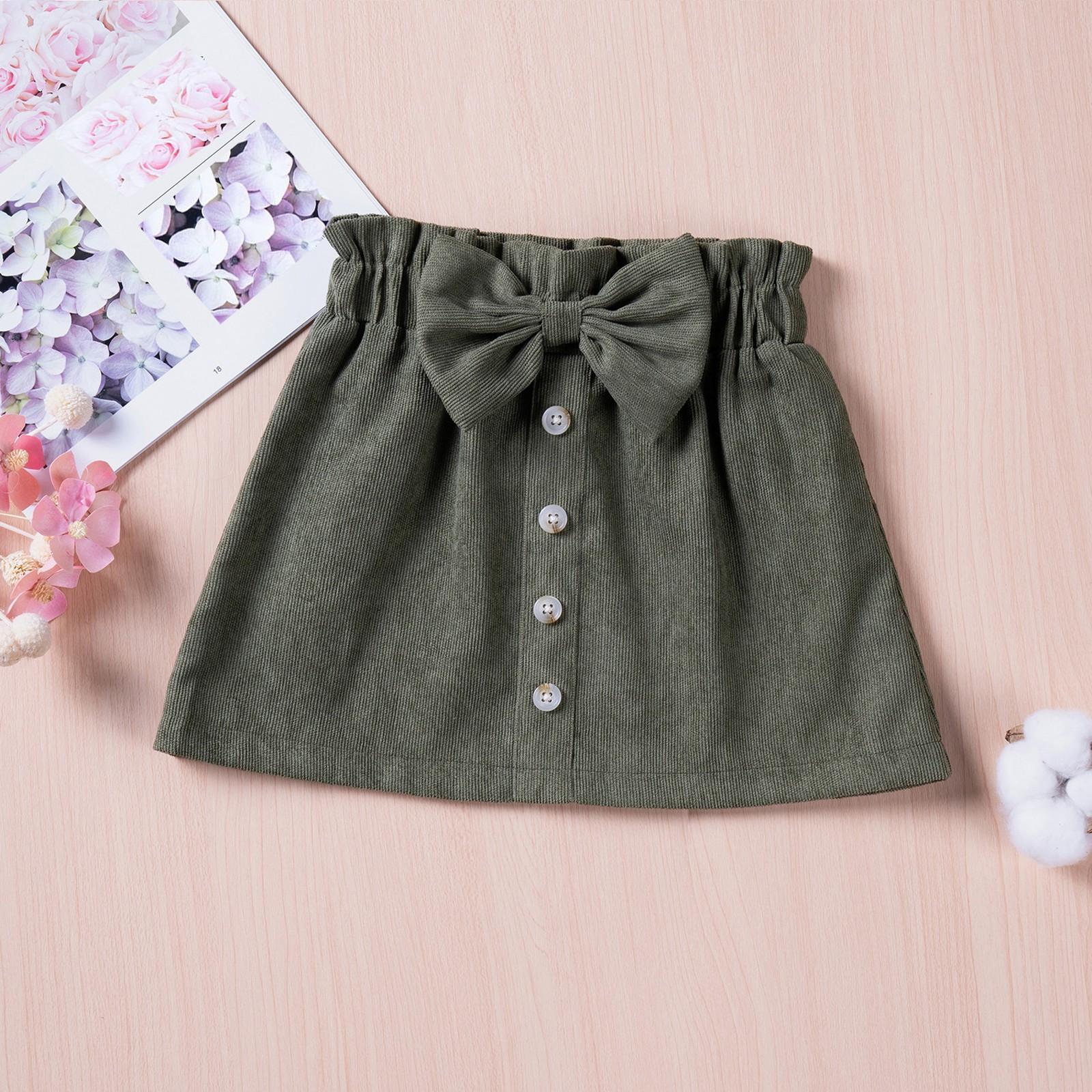 Children s Fashion Casual Skirt Solid Color Bow Single Breasted Short Skirt 100 армія зелений колір
Children s Fashion Casual Skirt Solid Color Bow Single Breasted Short Skirt 100 армія зелений колір