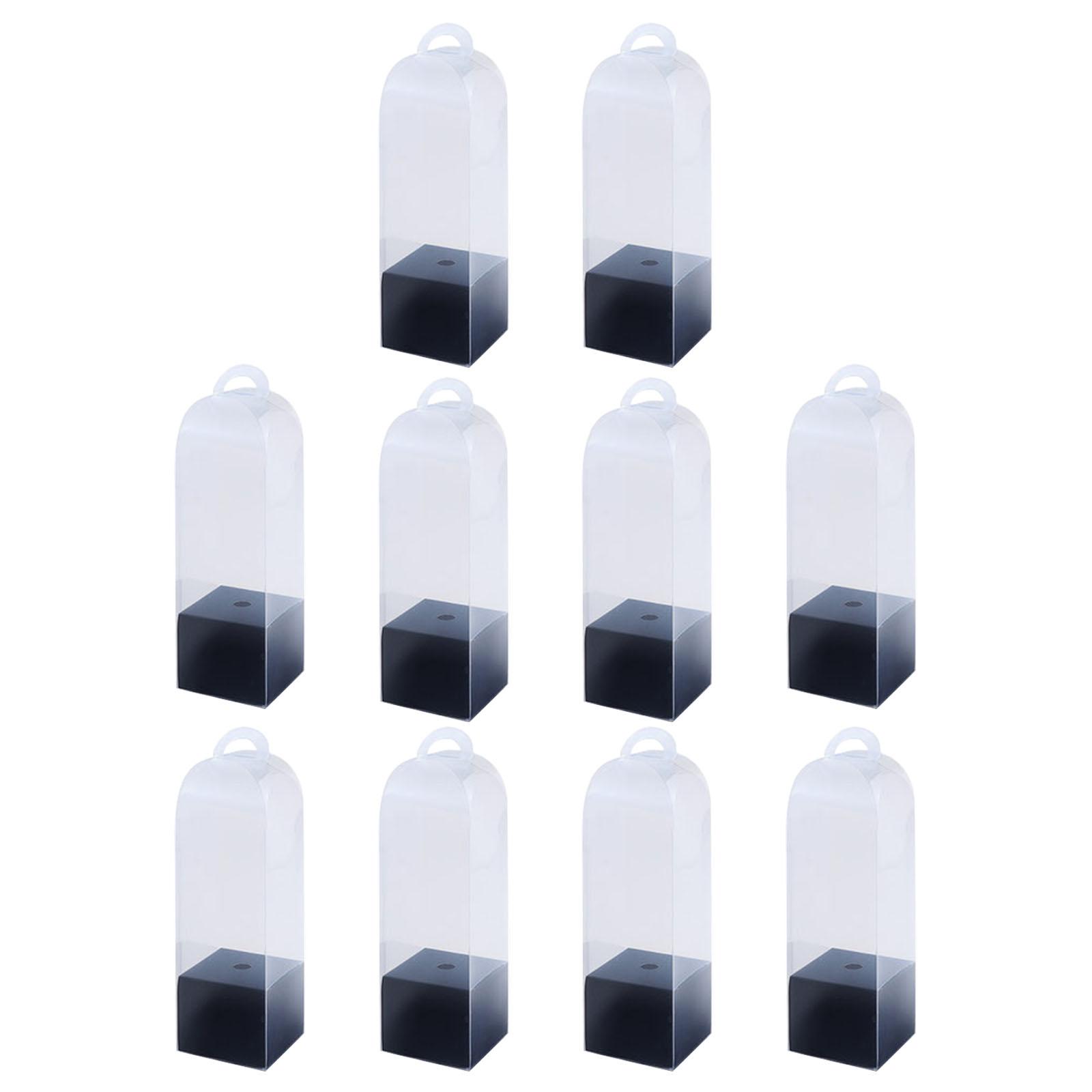 Набор из 10 прозрачных ПВХ коробок для цветов Прозрачные пакеты для букетов с ручками для демонстрации одной розы и подарочной упаковки чёрный
Набор из 10 прозрачных ПВХ коробок для цветов Прозрачные пакеты для букетов с ручками для демонстрации одной розы и подарочной упаковки чёрный