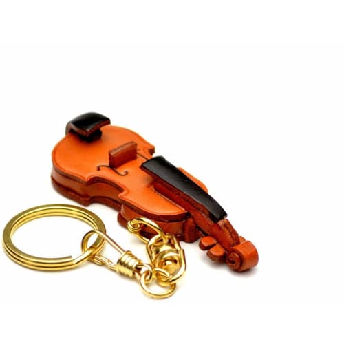Genuine Leather Violin Keychain - Banka Craft Leather Story (Handmade in Japan)
Genuine Leather Violin Keychain - Banka Craft Leather Story (Handmade in Japan)