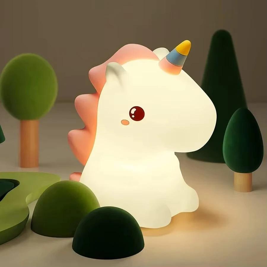 Cute Silicone LED Night Light Rechargeable For Kids Children USB Cartoon Animal Unicor Bedroom Decor Touch Lighting Night Lamp
Cute Silicone LED Night Light Rechargeable For Kids Children USB Cartoon Animal Unicor Bedroom Decor Touch Lighting Night Lamp