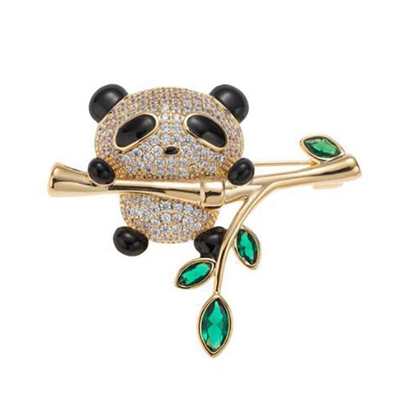 Hot Exquisite Elegant Cute Bamboo Leaf Panda Brooch Stylish Mini Animal Lapel Pins Sweater Hat Badges Clothing Accessories Gifts
Hot Exquisite Elegant Cute Bamboo Leaf Panda Brooch Stylish Mini Animal Lapel Pins Sweater Hat Badges Clothing Accessories Gifts