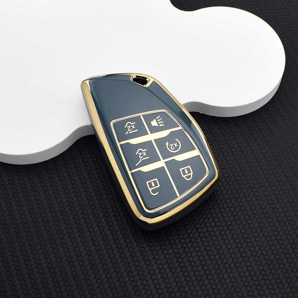 5/6 Buttons TPU Car Key Fob Cover for Buick Envision Chevy Silverado GMC – Protective Car Key Case and Chain Key Rings Accessory
5/6 Buttons TPU Car Key Fob Cover for Buick Envision Chevy Silverado GMC – Protective Car Key Case and Chain Key Rings Accessory
