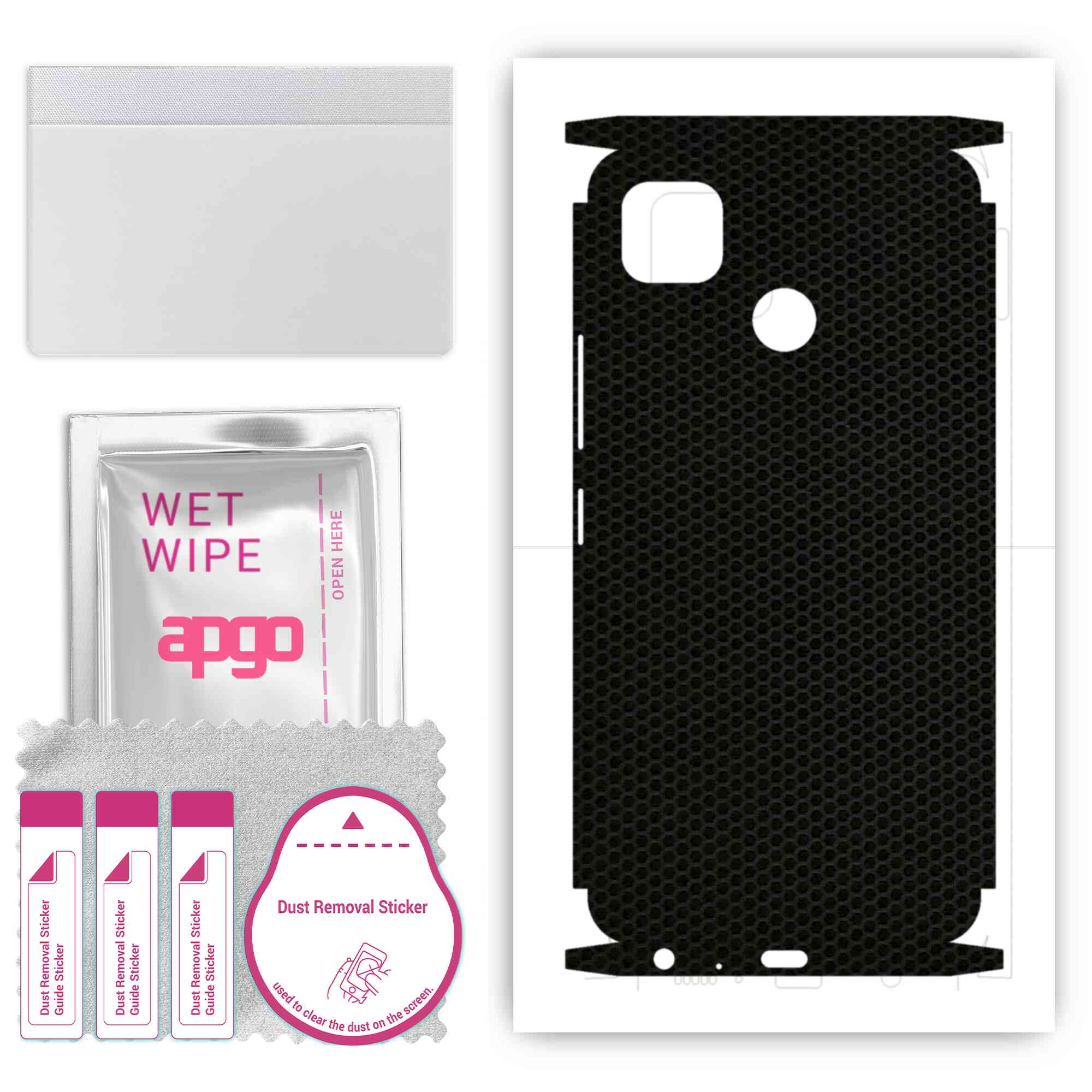 apgo Protective Skin Sticker for the back+sides compatible with Tecno Pop 4, Full Wrap Film, Foil, Vinyl - Pattern Matrix
apgo Protective Skin Sticker for the back+sides compatible with Tecno Pop 4, Full Wrap Film, Foil, Vinyl - Pattern Matrix