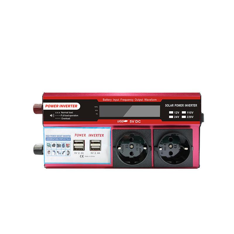 Portable Solar Power Converter Red Multi Functional Vehicle Mounted Inverter Household Intelligent Display Power Adapter 12V-230V 500W
Portable Solar Power Converter Red Multi Functional Vehicle Mounted Inverter Household Intelligent Display Power Adapter 12V-230V 500W