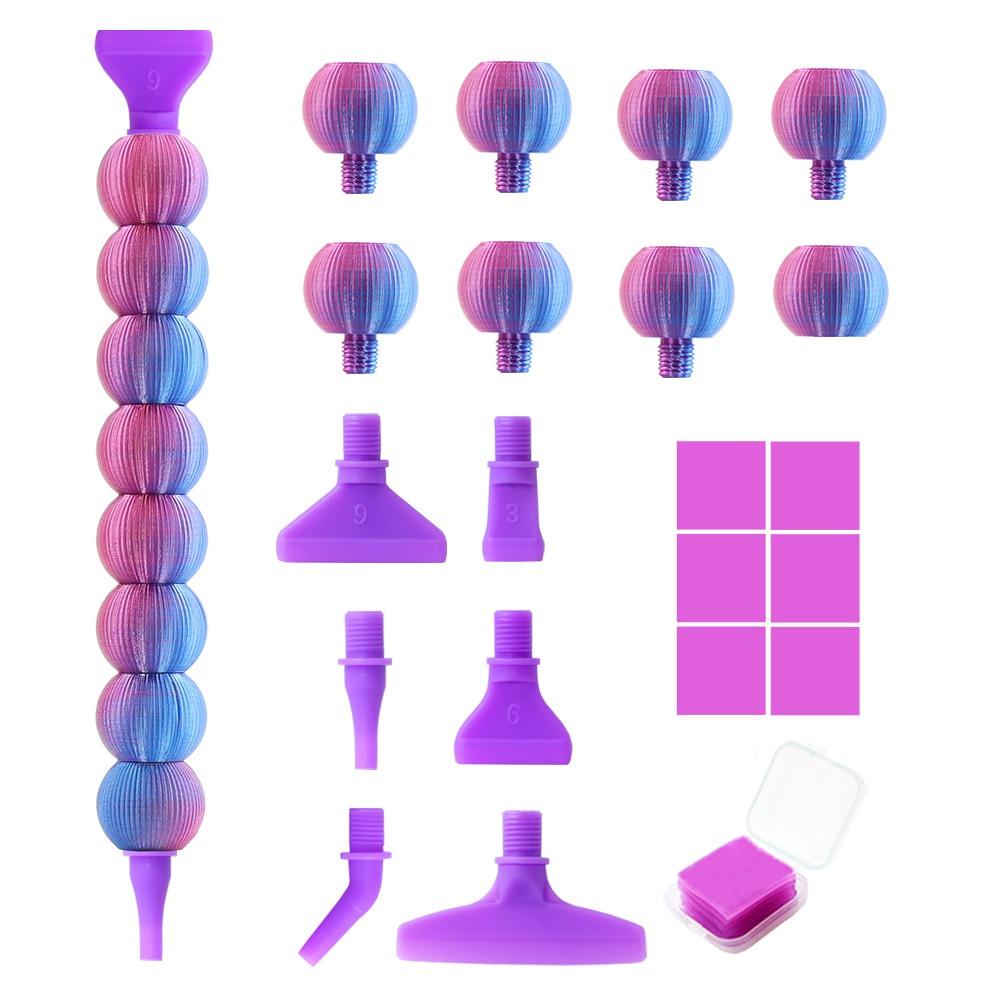 DIY Craft 5D Diamond Painting Pen Kit Embroidery Nail Art Pen Point Drill Pens for Nail Art Blue purple-6Tips
DIY Craft 5D Diamond Painting Pen Kit Embroidery Nail Art Pen Point Drill Pens for Nail Art Blue purple-6Tips