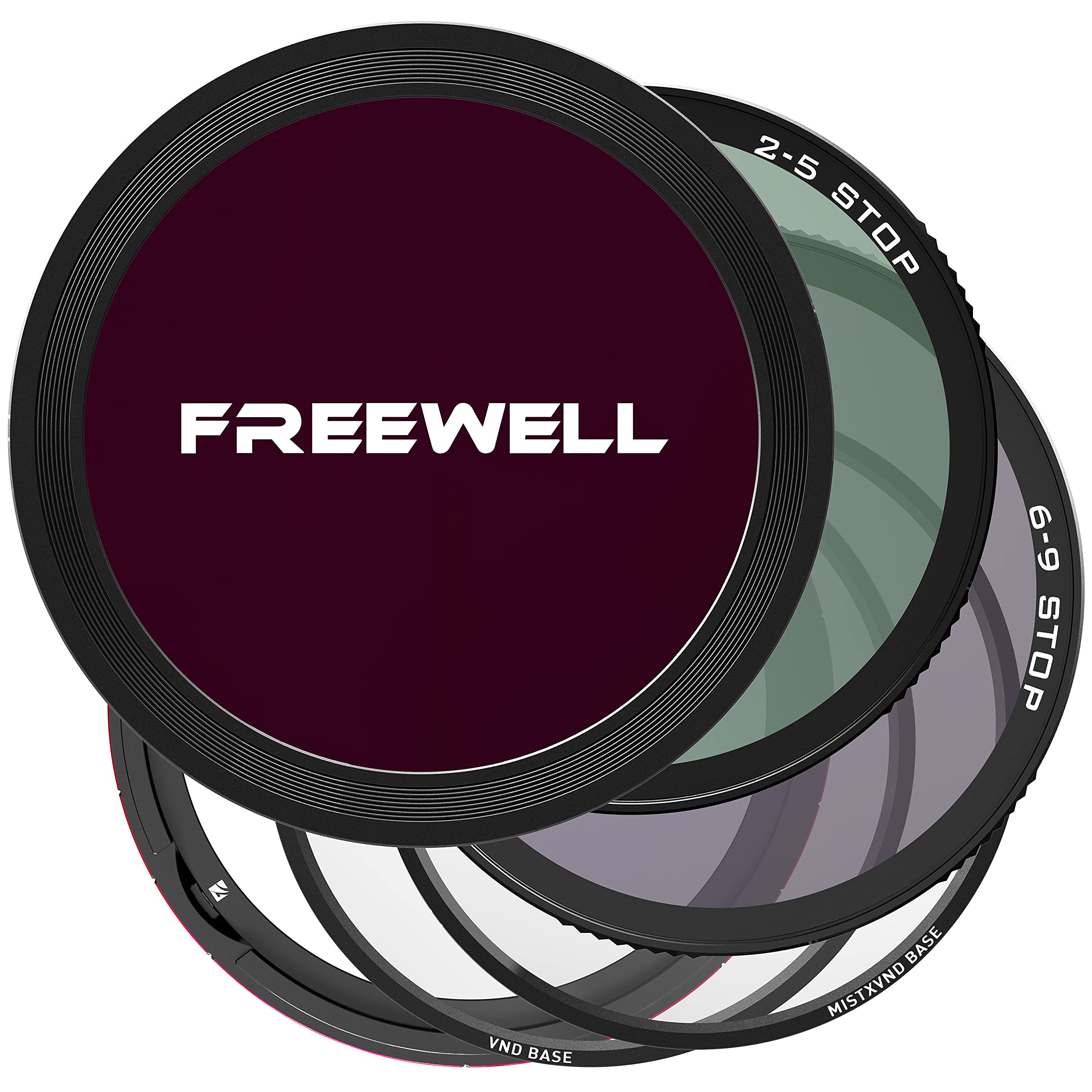 Freewell Camera Versatile Magnetic VND Filter Kit CPL Filter Glow Mist Filter ND2-5STOP ND6-9STOP (62mm)
Freewell Camera Versatile Magnetic VND Filter Kit CPL Filter Glow Mist Filter ND2-5STOP ND6-9STOP (62mm)