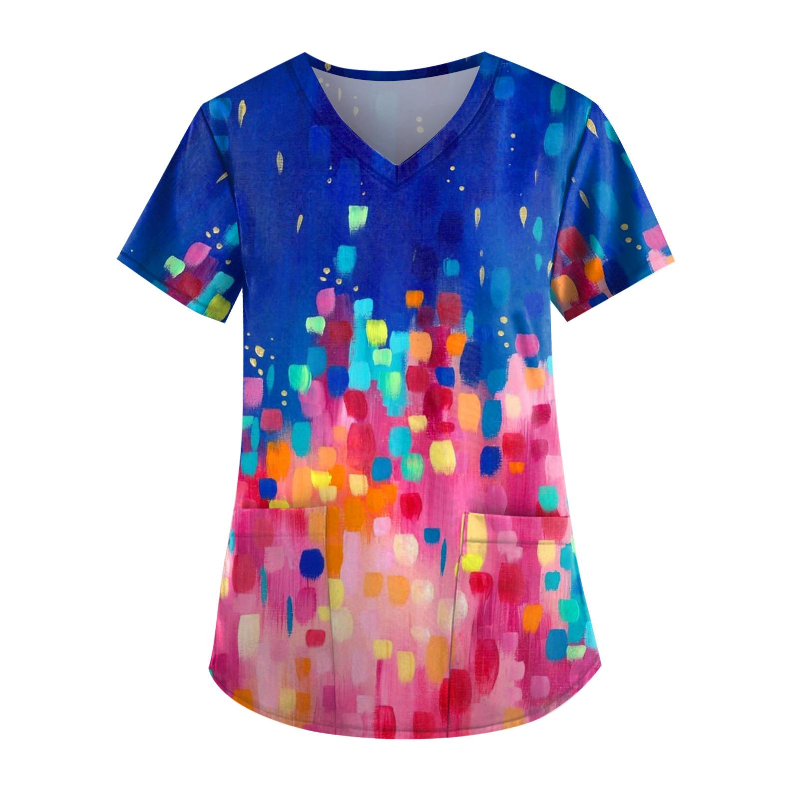 Женские топы с v-образным вырезом и короткими рукавами с персонализированным принтом, рабочие футболки L
Женские топы с v-образным вырезом и короткими рукавами с персонализированным принтом, рабочие футболки L