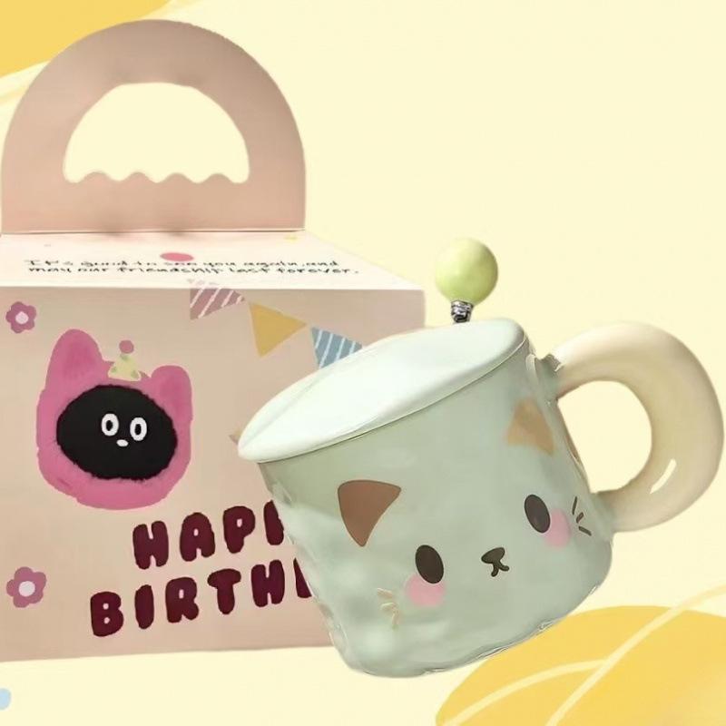 Cute Kitten Ceramic Mug with Lid - Perfect Gift for Girls, Birthdays, and Couples 380ml Single Cup
Cute Kitten Ceramic Mug with Lid - Perfect Gift for Girls, Birthdays, and Couples 380ml Single Cup