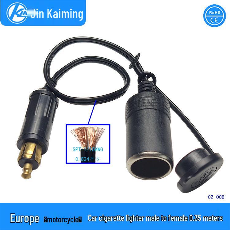 Motorcycle & Car European Lighter Plug
Motorcycle & Car European Lighter Plug