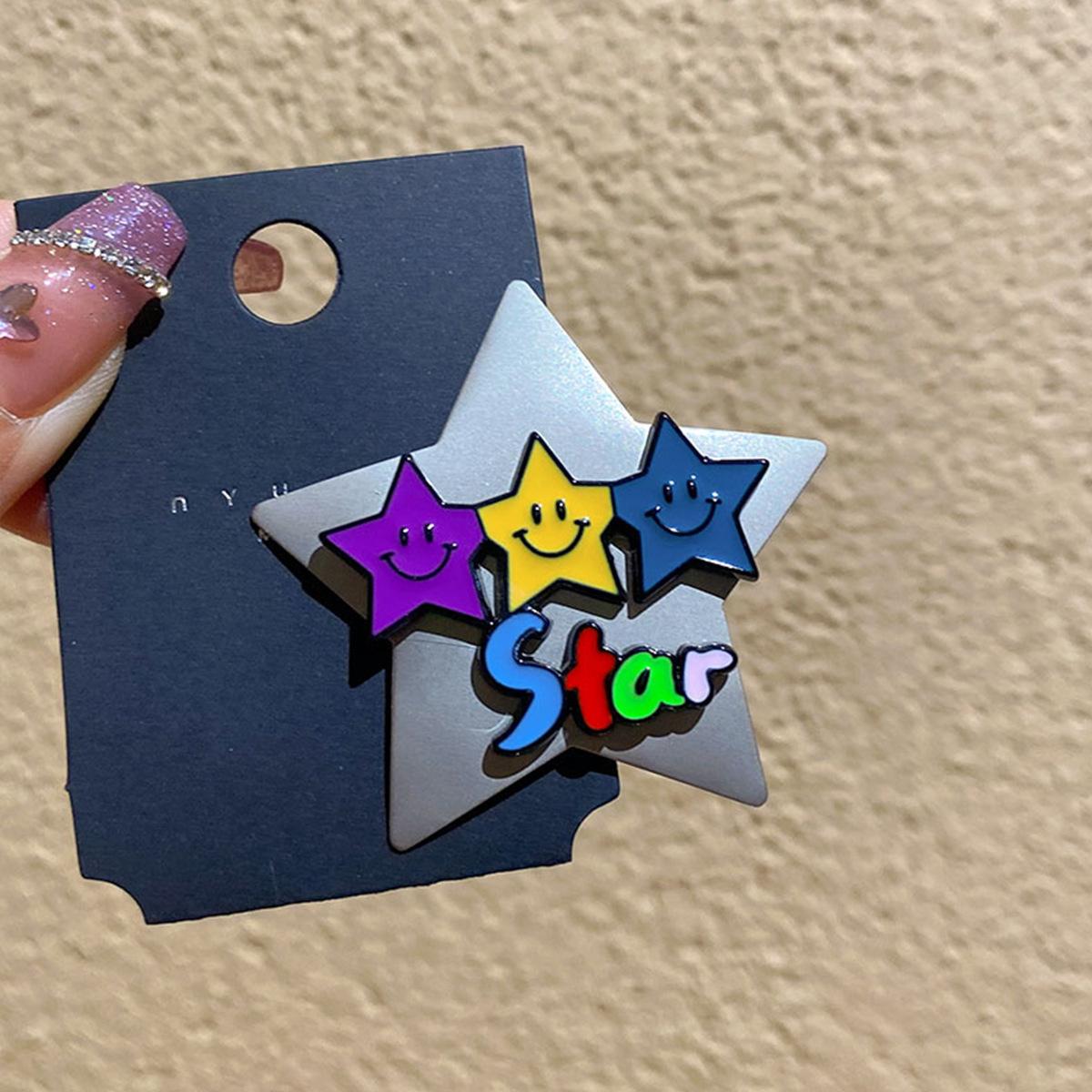 Dopamine series hairpin less cute smiley face star duck bill clip bangs clip broken hair side clip headdress
Dopamine series hairpin less cute smiley face star duck bill clip bangs clip broken hair side clip headdress