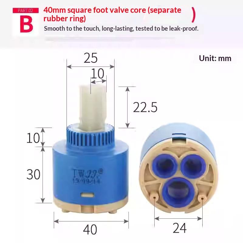 1Pcs Plastic Ceramic Cartridges Ceramic Disc Cartridges Mixer Faucet Thermostatic Cartridges Faucet Disc Valve For Mixer 35/40Mm B 40mm
1Pcs Plastic Ceramic Cartridges Ceramic Disc Cartridges Mixer Faucet Thermostatic Cartridges Faucet Disc Valve For Mixer 35/40Mm B 40mm