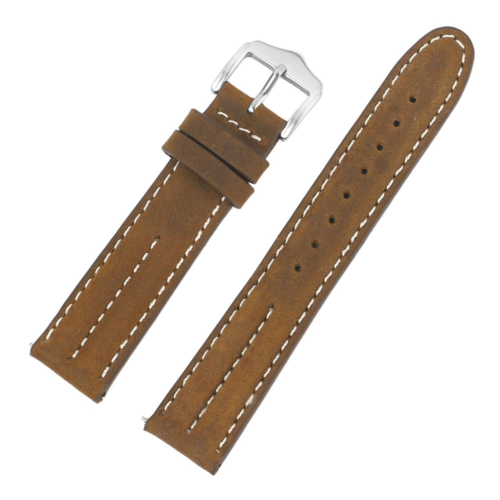 Vintage Genuine Leather Watch Band 20mm 22mm Cowhide Watch Strap Replacement Watchband for Men Women Bracelet Wristbelt 22mm коричневий
Vintage Genuine Leather Watch Band 20mm 22mm Cowhide Watch Strap Replacement Watchband for Men Women Bracelet Wristbelt 22mm коричневий