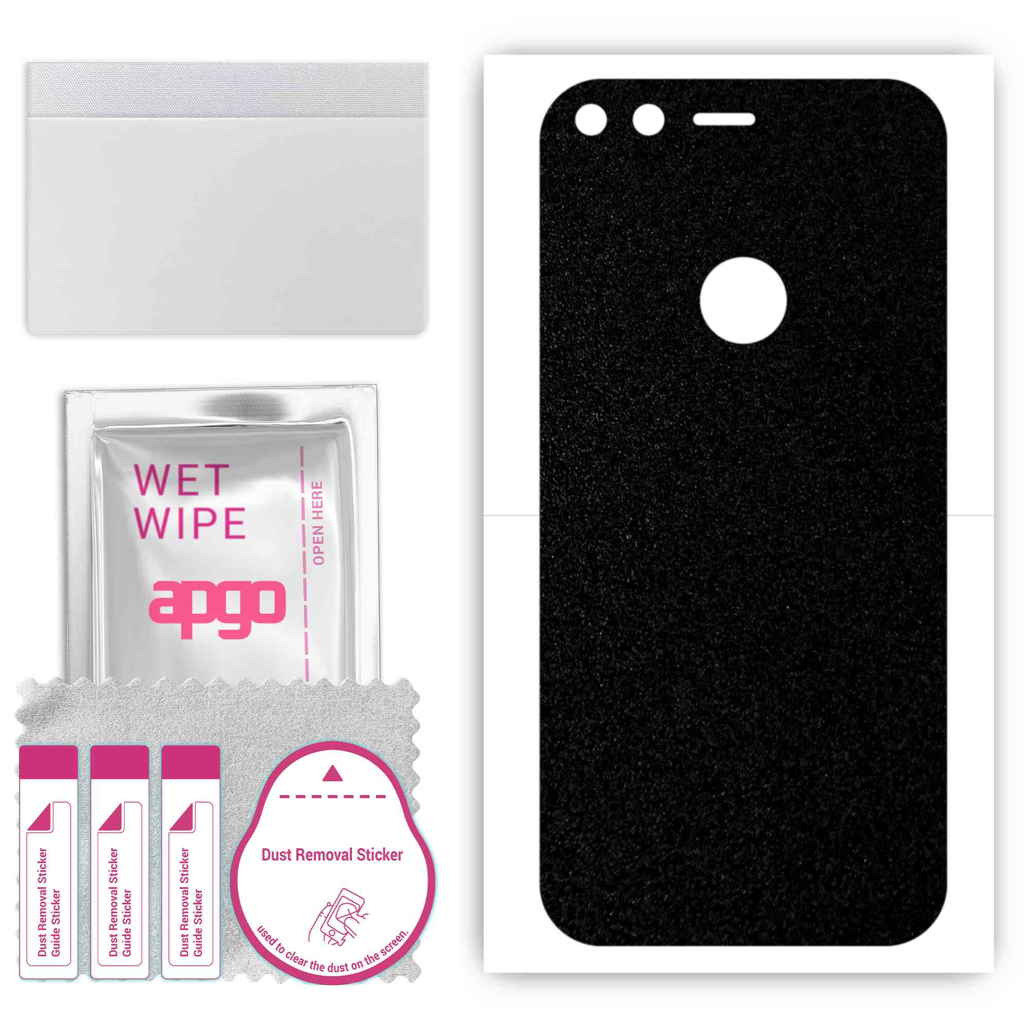 apgo Protective Skin Sticker for the back compatible with Google Pixel, Wrap Film, Foil, Vinyl - Pattern Matte Black
apgo Protective Skin Sticker for the back compatible with Google Pixel, Wrap Film, Foil, Vinyl - Pattern Matte Black