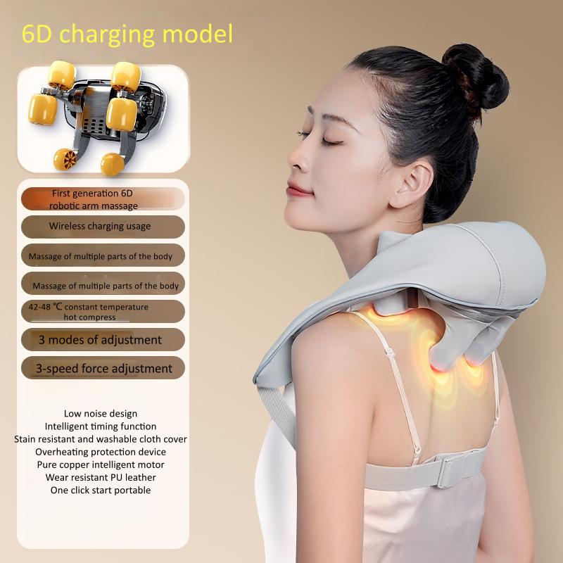 Eight-head trapezius muscle massager cervical vertebra neck imitation human hand kneading massage shawl shoulder and neck massager
Eight-head trapezius muscle massager cervical vertebra neck imitation human hand kneading massage shawl shoulder and neck massager