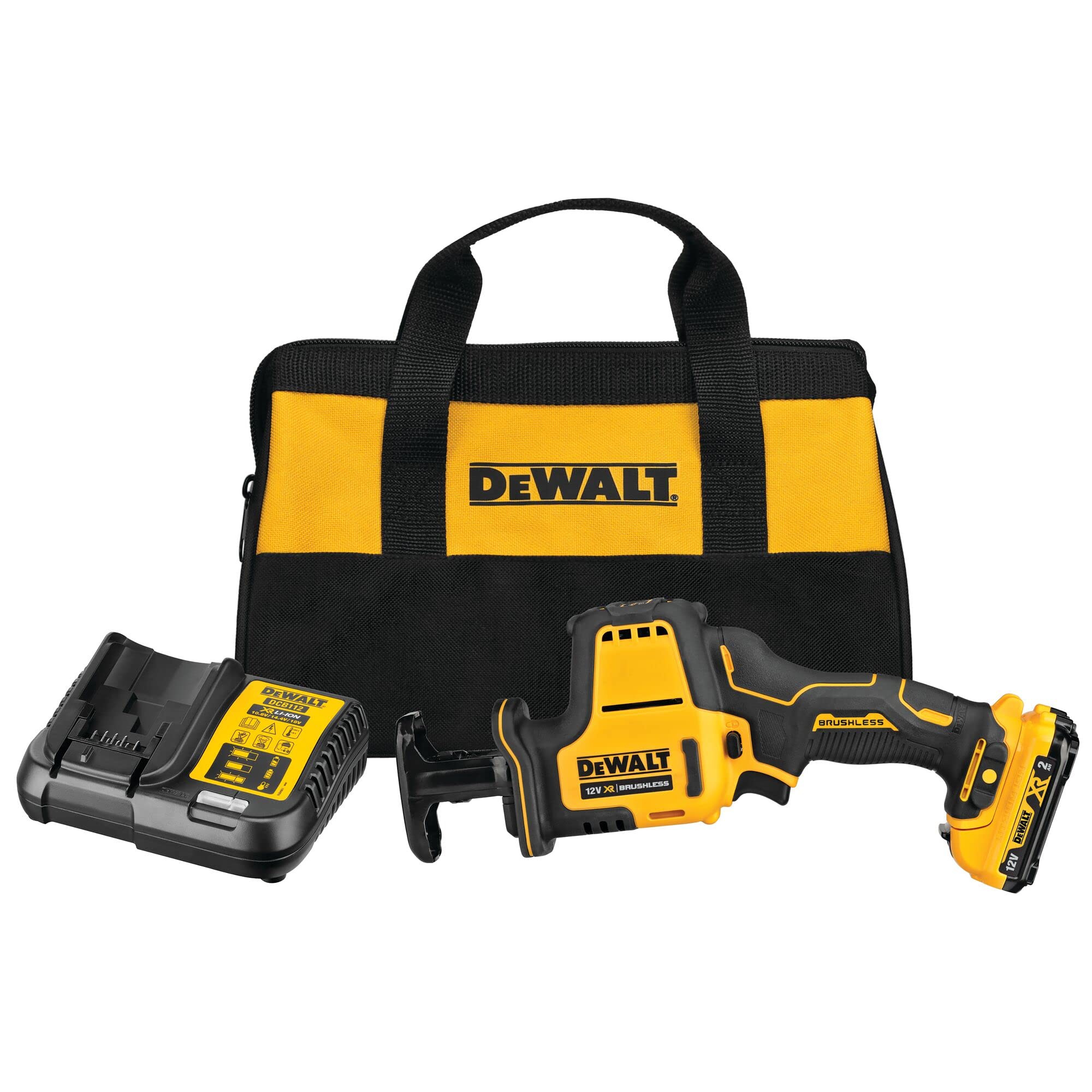 DEWALT Cordless Reciprocating Saw Power Tool Cutting Tool Limited Compact Series One Touch Clamp 2Ah 2 Pieces Charger Included DCS312D2 [Online
DEWALT Cordless Reciprocating Saw Power Tool Cutting Tool Limited Compact Series One Touch Clamp 2Ah 2 Pieces Charger Included DCS312D2 [Online