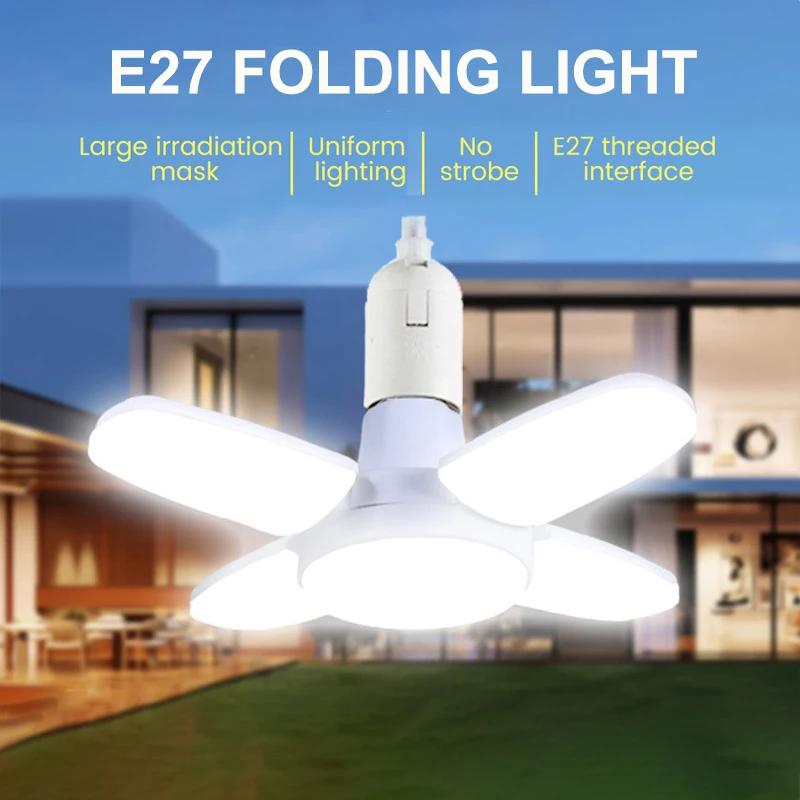 28W E27 Fan Shaped Foldable LED Bulb 40 Bulbs Deformation Suitable For Homes Warehouses and Garages Bright White Light білий
28W E27 Fan Shaped Foldable LED Bulb 40 Bulbs Deformation Suitable For Homes Warehouses and Garages Bright White Light білий