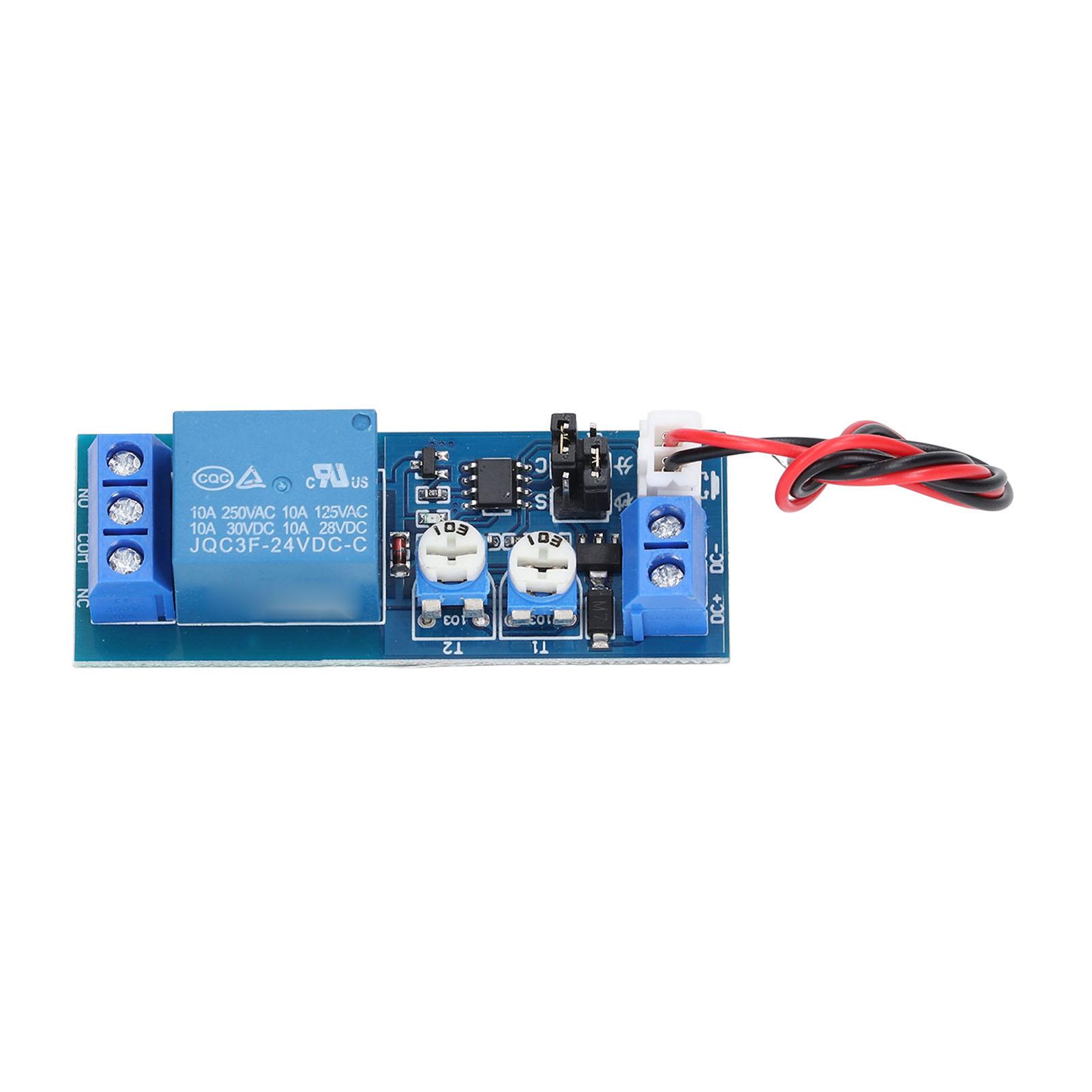 Relay Module Adjustable Time Delay Board Infinite Cycling Single Timing Modes for Control24V
Relay Module Adjustable Time Delay Board Infinite Cycling Single Timing Modes for Control24V