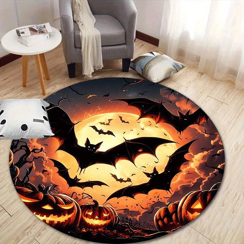 1pc Soft, Absorbent & Non-Slip Bats and Pumpkins Round Rug, Perfect for Entryway, Living Room, Bedroom Decor, Machine Washable Flannel Memor 80cm by 80cm
1pc Soft, Absorbent & Non-Slip Bats and Pumpkins Round Rug, Perfect for Entryway, Living Room, Bedroom Decor, Machine Washable Flannel Memor 80cm by 80cm
