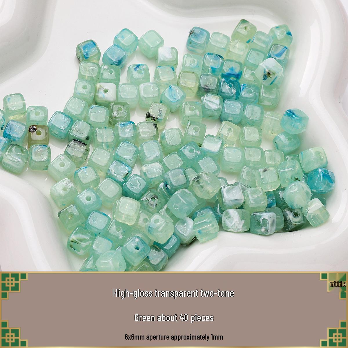 Two-Color High-Gloss Transparent Square Bead DIY Hairpin - New Chinese Ancient Style Hair Accessories
Two-Color High-Gloss Transparent Square Bead DIY Hairpin - New Chinese Ancient Style Hair Accessories