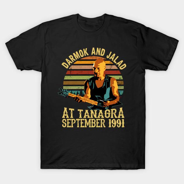 Men Black Print T-shirt Darmok And Jalad At Tanagra September 1991 Vintage Retro No-Cut Transfer Paper Print Cotton Tshirt L чорний
Men Black Print T-shirt Darmok And Jalad At Tanagra September 1991 Vintage Retro No-Cut Transfer Paper Print Cotton Tshirt L чорний