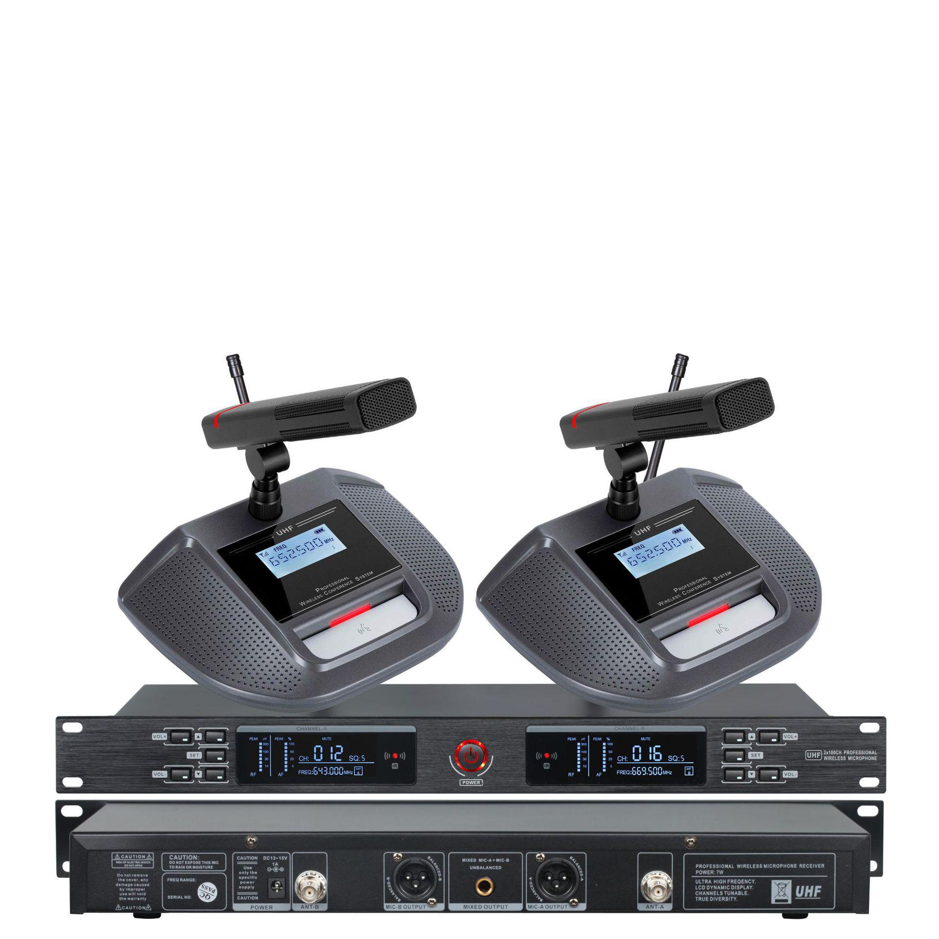 KTV U-Band Infrared Wireless Dual Mic Lapel Headset for High-End Conference and Stage Use UK Plug
KTV U-Band Infrared Wireless Dual Mic Lapel Headset for High-End Conference and Stage Use UK Plug