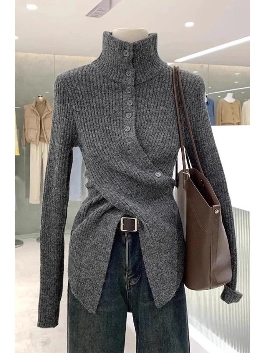 Женский облегающий трикотажный топ 2025 года – Полувысокий воротник, Облегающий талию, Мода осень/зима S
Женский облегающий трикотажный топ 2025 года – Полувысокий воротник, Облегающий талию, Мода осень/зима S