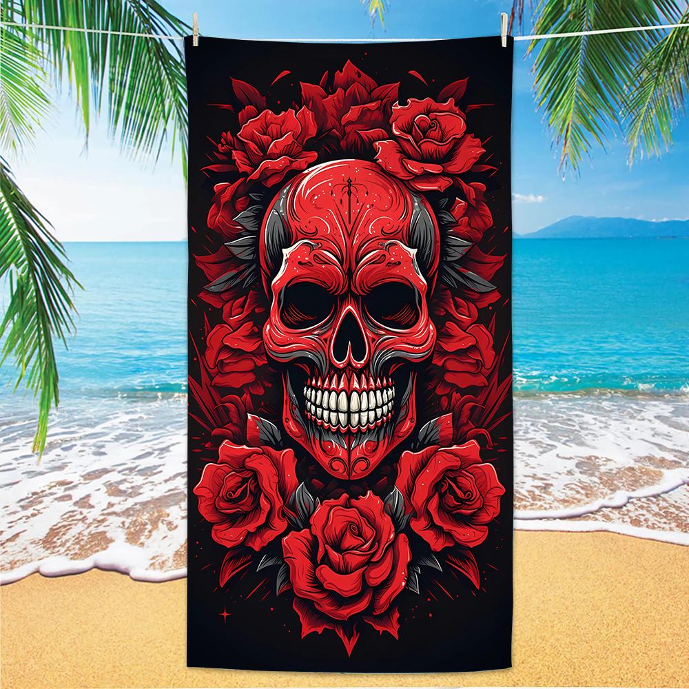 Skull Pattern Beach Towel, Digital Printing Thin Quick-Dry Anti-Sand Microfiber Lightweight for Swim, Yoga, Travel, Gym, Gift W40*H60(CM)
Skull Pattern Beach Towel, Digital Printing Thin Quick-Dry Anti-Sand Microfiber Lightweight for Swim, Yoga, Travel, Gym, Gift W40*H60(CM)