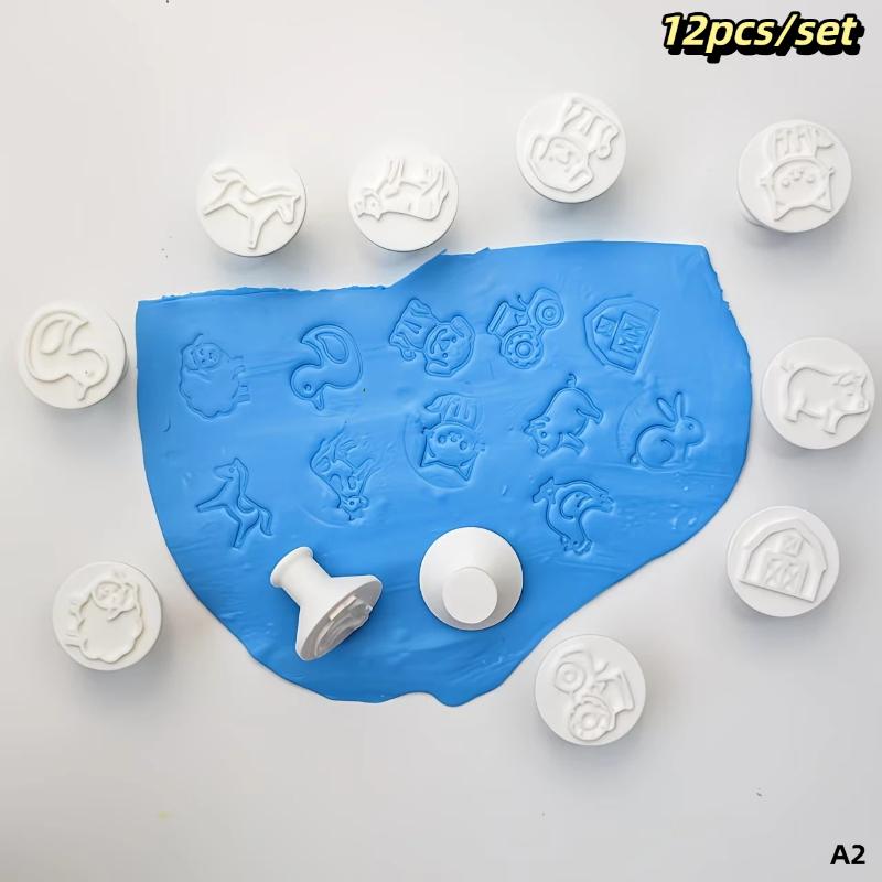 12Pcs Clay Mold Set Animal Clay Stamp, For Soft Clay, Wax, Resin Crafts, Adaptable For Scrapbook, Card Making, Sealing Wax Stamp A2
12Pcs Clay Mold Set Animal Clay Stamp, For Soft Clay, Wax, Resin Crafts, Adaptable For Scrapbook, Card Making, Sealing Wax Stamp A2