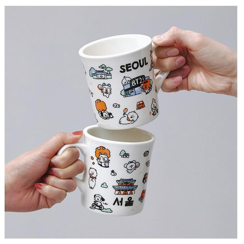 BT21 Seoul Edition Ceramic Mug Cup Korean Style Character Mug 340ml
BT21 Seoul Edition Ceramic Mug Cup Korean Style Character Mug 340ml