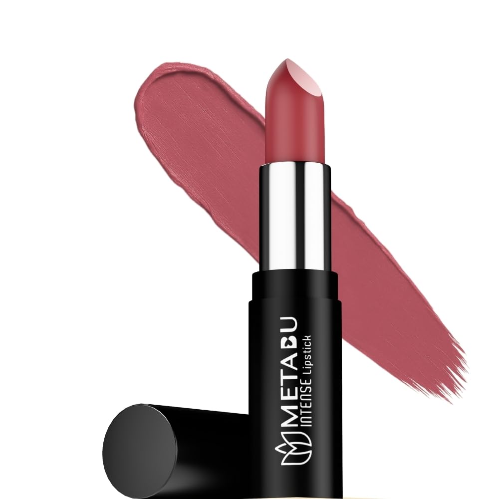 Metabu Intense Lipstick, Creamy Matte Lipstick, Bullet Lipstick, Deep Hydrating & Highly Pigmented Lipstick, Moisture Protection, One-Swipe Appli
Metabu Intense Lipstick, Creamy Matte Lipstick, Bullet Lipstick, Deep Hydrating & Highly Pigmented Lipstick, Moisture Protection, One-Swipe Appli