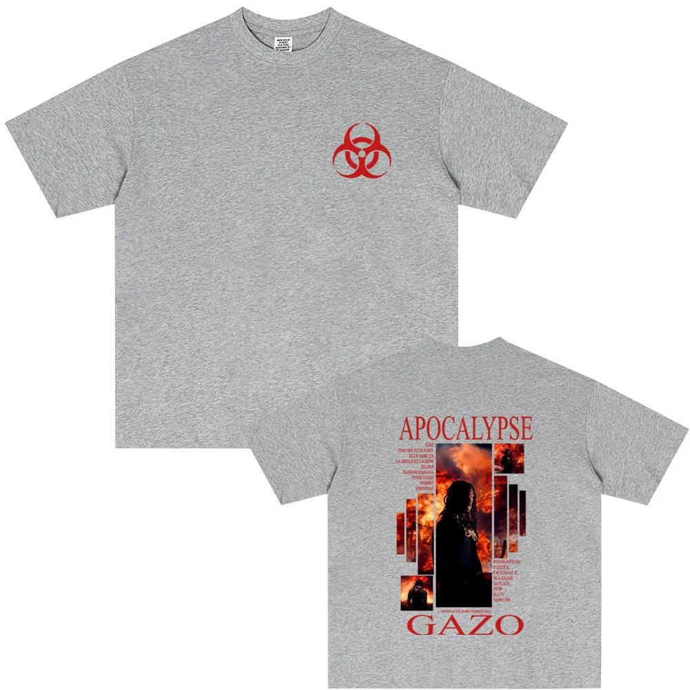 Rapper Gazo APOCALYPSE Album T-shirt Men Women Hip Hop Fashion Pop Music Streetwear Women Casual Oversized Short Sleeve T Shirts 4XL
Rapper Gazo APOCALYPSE Album T-shirt Men Women Hip Hop Fashion Pop Music Streetwear Women Casual Oversized Short Sleeve T Shirts 4XL