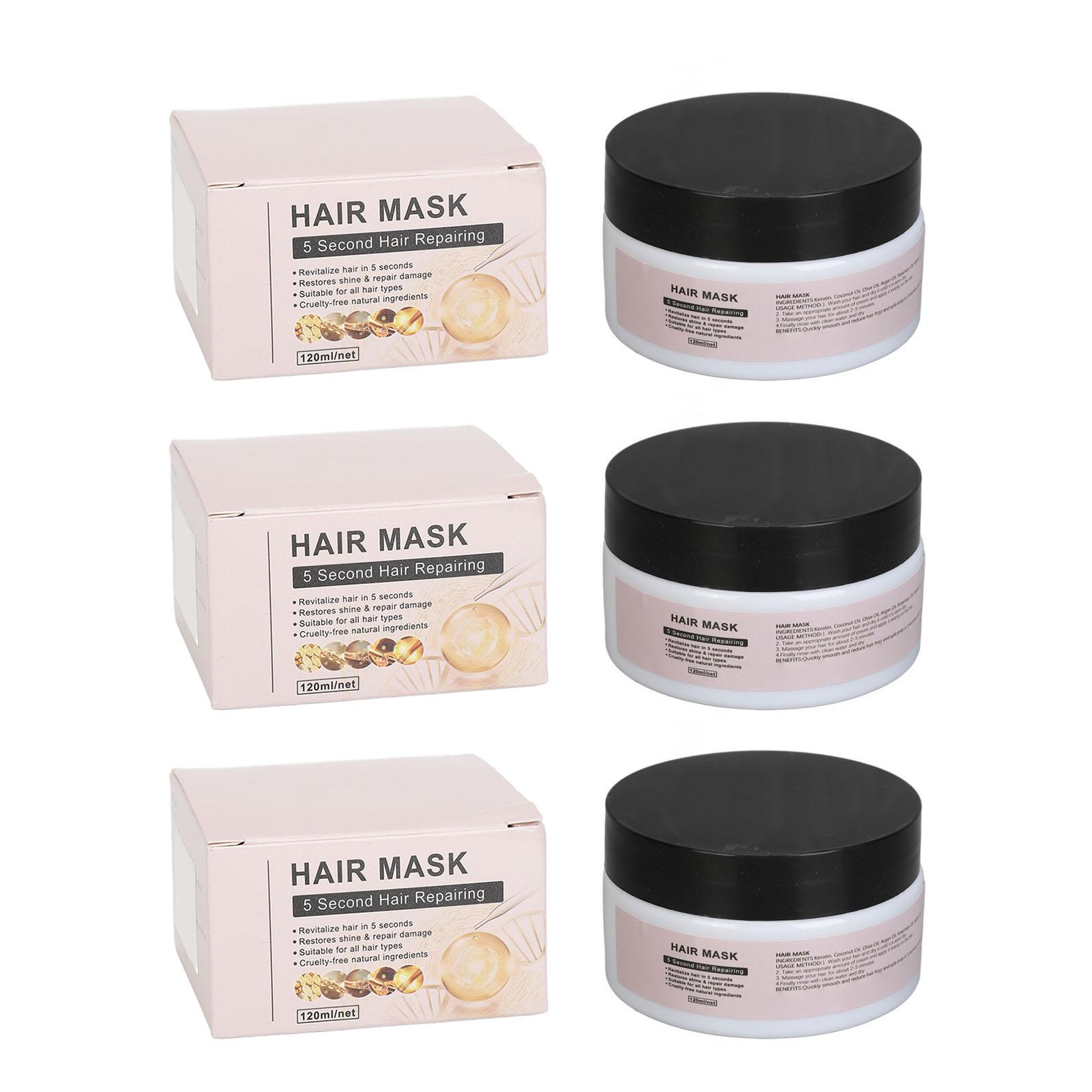 3Pcs Hair Mask Ceratin Repair for Damaged Dry Care Moisturize Split Ends Improve Frizz Conditio 
3Pcs Hair Mask Ceratin Repair for Damaged Dry Care Moisturize Split Ends Improve Frizz Conditio
