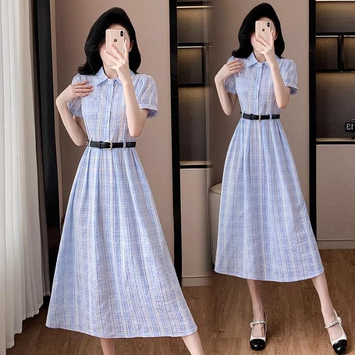 (original practice + belt) French temperament shirt long skirt new women s summer high sense this year S светло-синий
(original practice + belt) French temperament shirt long skirt new women s summer high sense this year S светло-синий