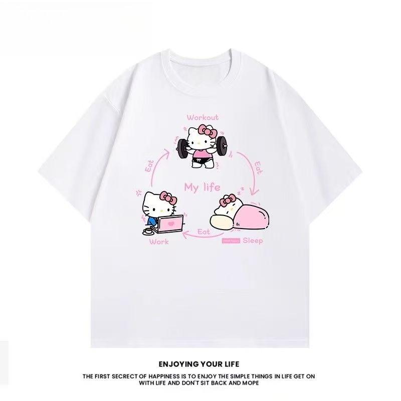 Sanrios 2026 Summer New Collection HelloKitt Graffiti Cartoon Print Pure Cotton Breathable Womens ShortSleeved TShirt S
Sanrios 2026 Summer New Collection HelloKitt Graffiti Cartoon Print Pure Cotton Breathable Womens ShortSleeved TShirt S
