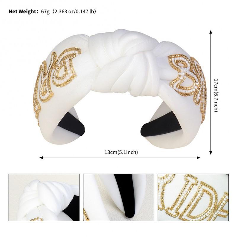 Fashionable Retro Bride Large Headband Beaded Letters High Skull Top Wide High-end Wedding Headwear
Fashionable Retro Bride Large Headband Beaded Letters High Skull Top Wide High-end Wedding Headwear