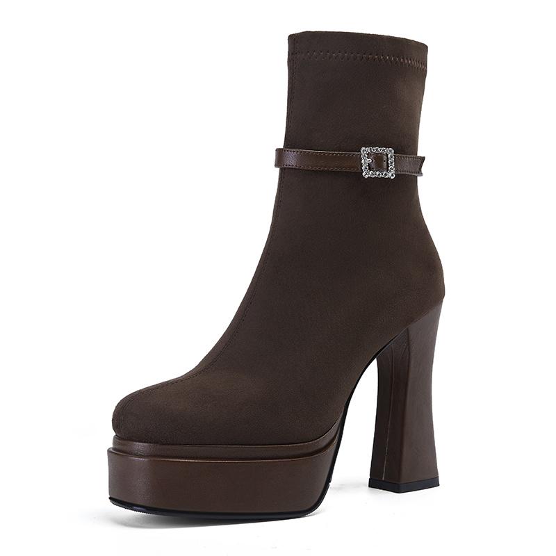 Autumn Winter Stretch Slim Women Ankle Boots Sexy Platform High Heels Belt Buckle Shoes Modern Short Botas Para Mujer 35
Autumn Winter Stretch Slim Women Ankle Boots Sexy Platform High Heels Belt Buckle Shoes Modern Short Botas Para Mujer 35