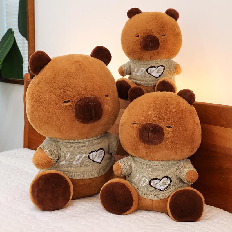 Capybara Love Sweater Plush Doll: Cute Stuffed Animal Sleep Pillow - Perfect Birthday Gift for Girlfriend 40 cm
Capybara Love Sweater Plush Doll: Cute Stuffed Animal Sleep Pillow - Perfect Birthday Gift for Girlfriend 40 cm