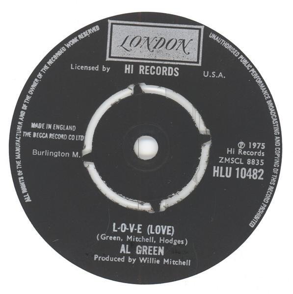 Пластинка 7 дюймов AL GREEN Love Love HLU10482 LONDON RECORDS 1975 UK SoulFunk Б/у
Пластинка 7 дюймов AL GREEN Love Love HLU10482 LONDON RECORDS 1975 UK SoulFunk Б/у