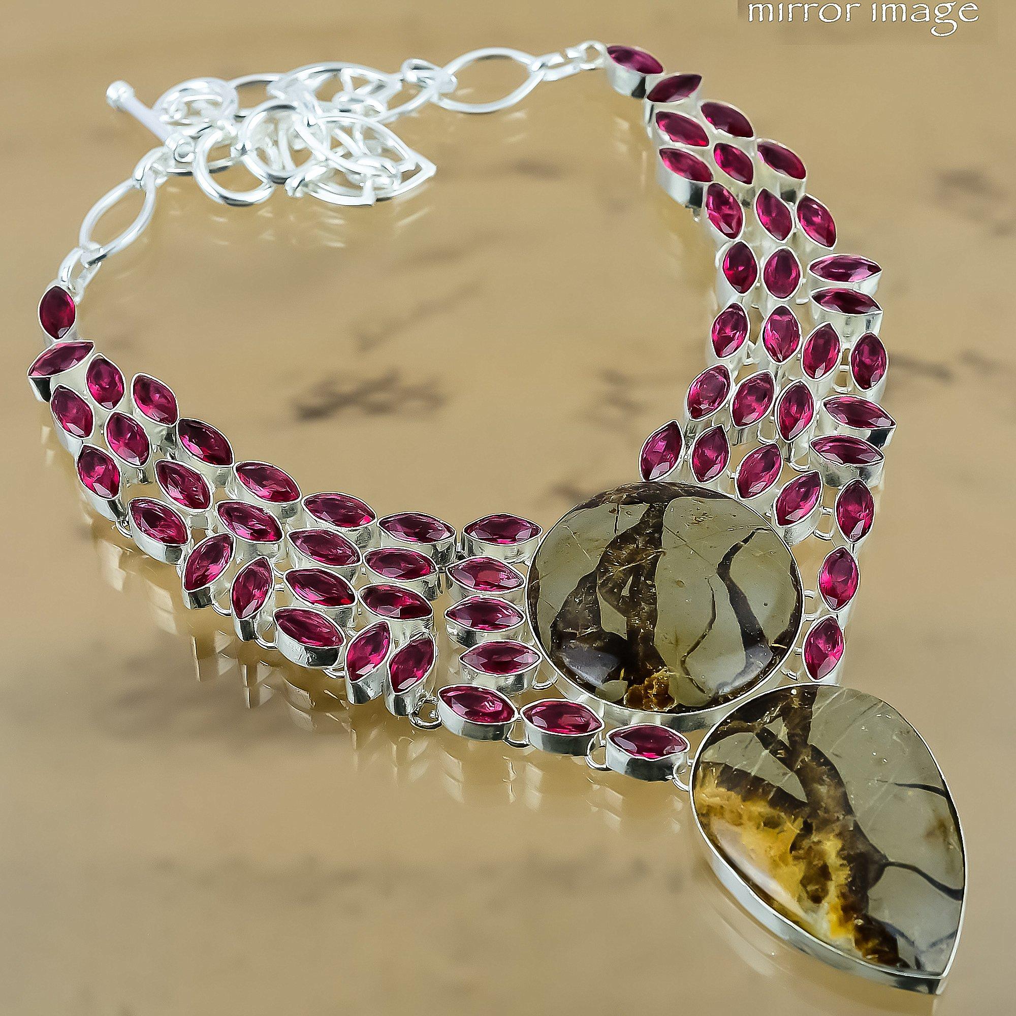 Natural Septarian Gemstone Chain Adjustable Necklace 925 Silver For Girls Adjustable
Natural Septarian Gemstone Chain Adjustable Necklace 925 Silver For Girls Adjustable