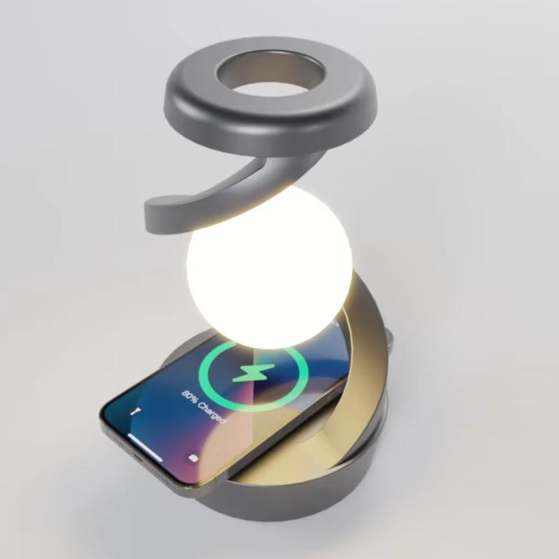 2 in 1 Wireless Charger Pad RGB Light 3D Levitating Ball Lamp Night for iPhone Samsung Xiaomi Fast Charging Decorative Light чорний
2 in 1 Wireless Charger Pad RGB Light 3D Levitating Ball Lamp Night for iPhone Samsung Xiaomi Fast Charging Decorative Light чорний