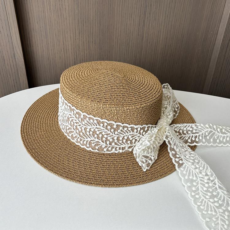 Шляпа женская кружевная соломенная шляпа с бантом и плоским верхом, летняя прогулочная солнцезащитная шляпа, классная пляжная шляпа с большим краем M(56-58cm) хаки
Шляпа женская кружевная соломенная шляпа с бантом и плоским верхом, летняя прогулочная солнцезащитная шляпа, классная пляжная шляпа с большим краем M(56-58cm) хаки