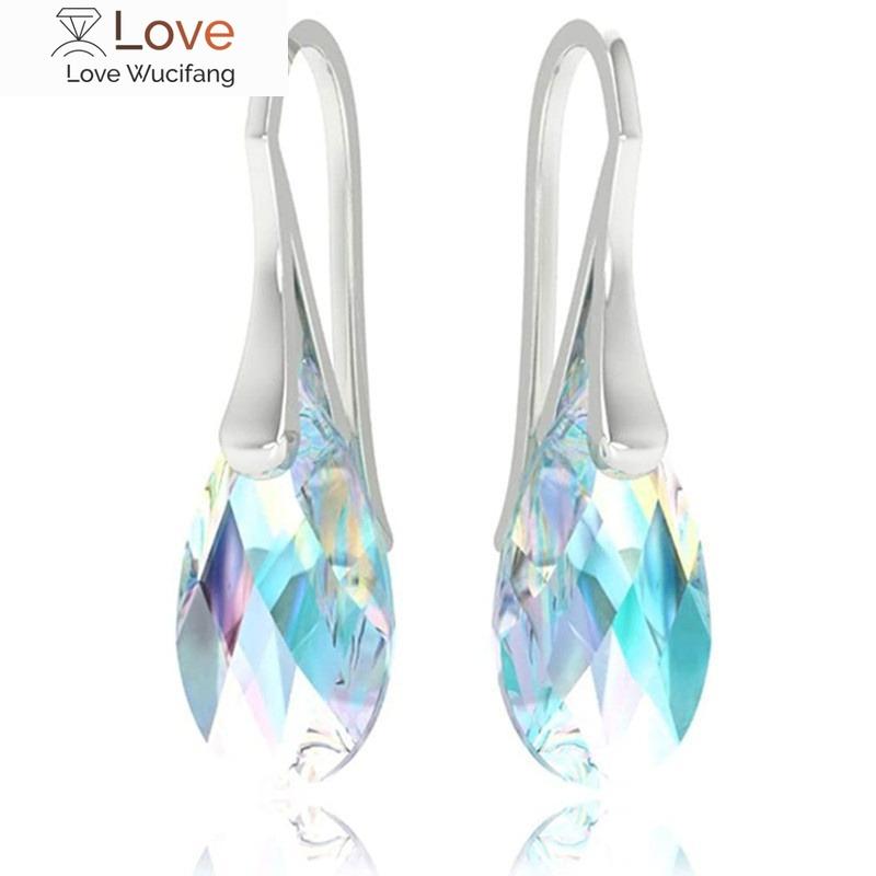Модные серебряные серьги-капли с кристаллами, синие серьги-капли Aurora Borealis, подвесные серьги-крючки, ювелирные изделия для вечеринок для женщин, подарок
Модные серебряные серьги-капли с кристаллами, синие серьги-капли Aurora Borealis, подвесные серьги-крючки, ювелирные изделия для вечеринок для женщин, подарок