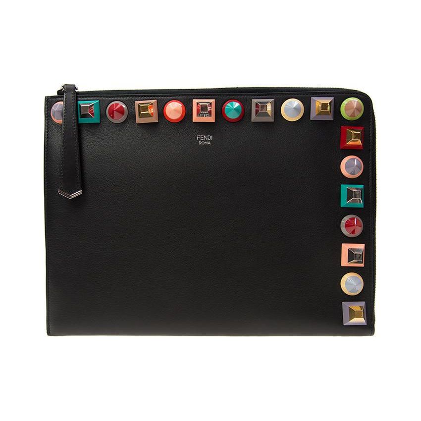 Fendi Rainbow Studded Half-Open Square Leather Clutch Women Clutch Black 8M03709DFF0JBX Box(Basic Set+Box)
Fendi Rainbow Studded Half-Open Square Leather Clutch Women Clutch Black 8M03709DFF0JBX Box(Basic Set+Box)